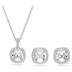 Swarovski Una Sett: Hálsmen og Eyrnalokkar