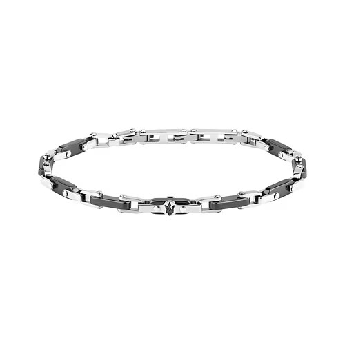 Maserati Stál Armband Með Svörtum keramik Hlekkjum 19,5+3,5CM