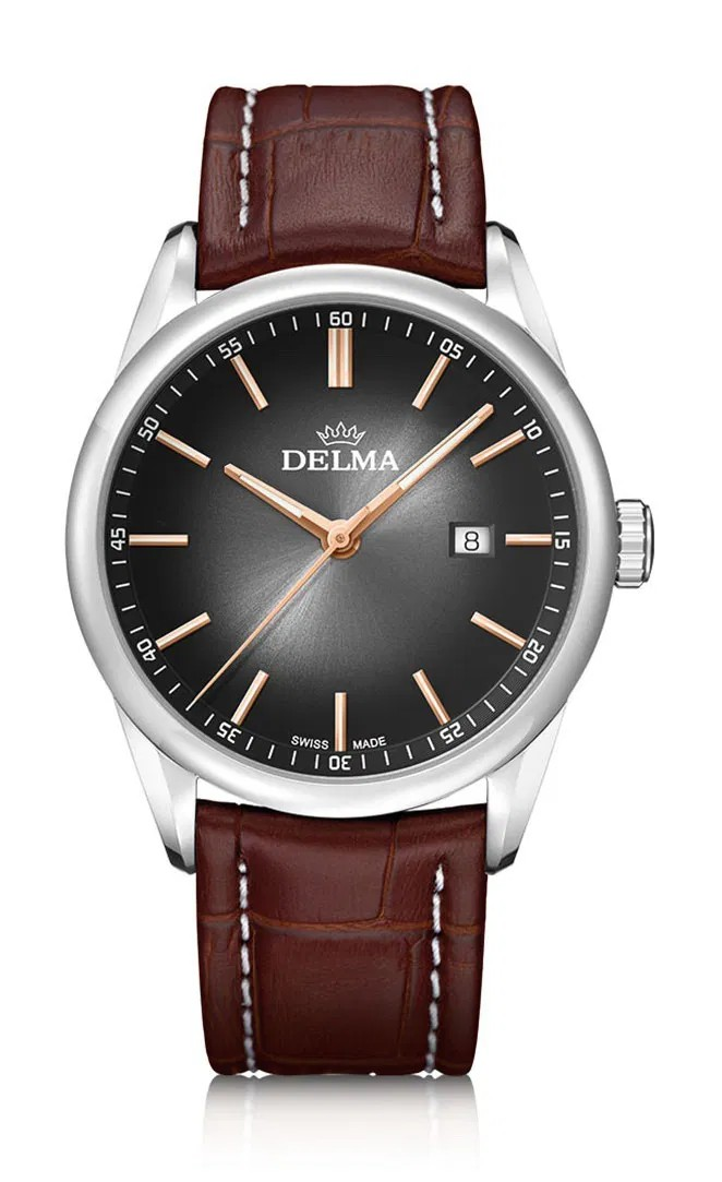 Delma Cambrigde 42mm Með Brúnni Leðuról