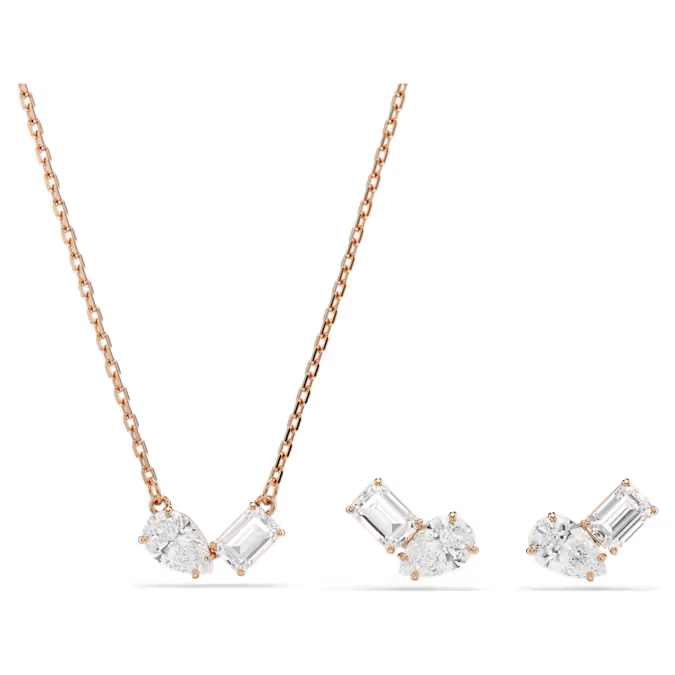 Swarovski Mesmera Sett: Hálsmen og Eyrnalokkar