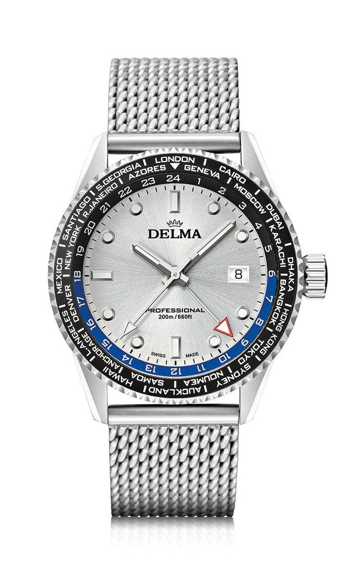 Delma Cayman Worldtimer Quartz 42mm