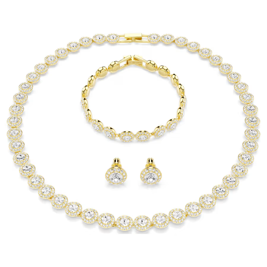 Swarovski Una Agelic Sett: Hálsmen, Armband og Eyrnalokkar