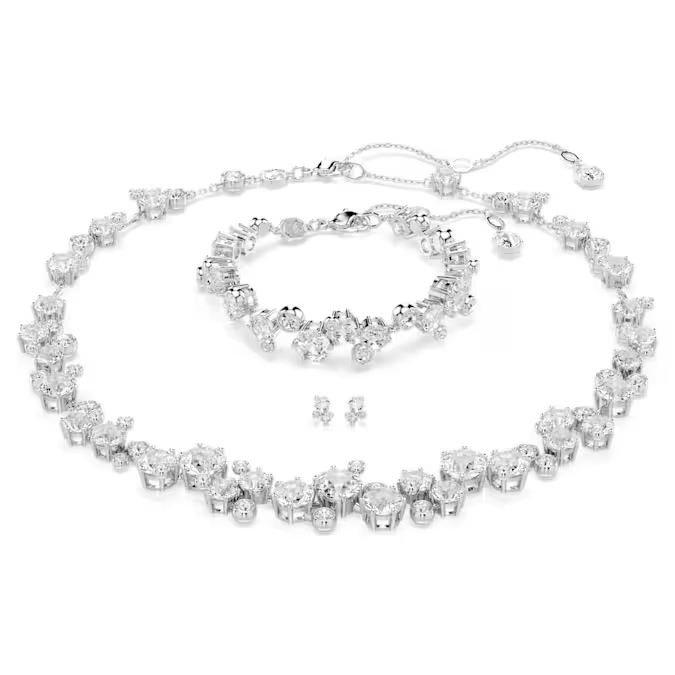 Swarovski Constella Sett: Hálsmen, Armband og Eyrnalokkar