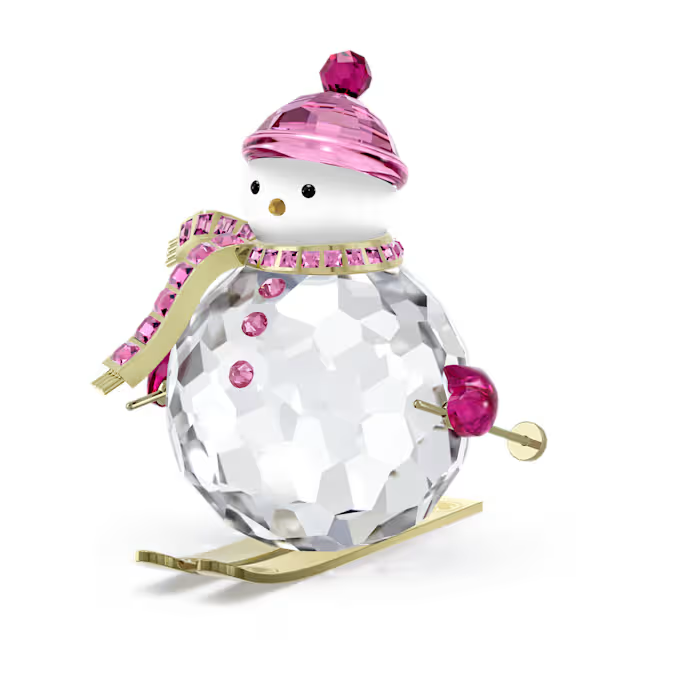Swarovski Holiday Cheers: Snowman Pink