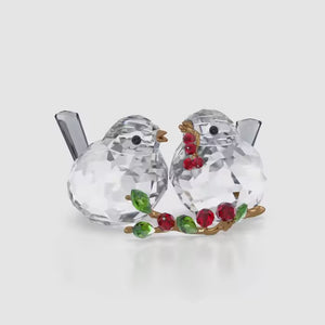 Swarovski Idyllia: Bird Couple And Berries