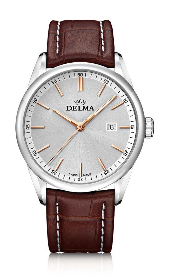 Delma Cambridge 42mm Með Brúnni Leðuról