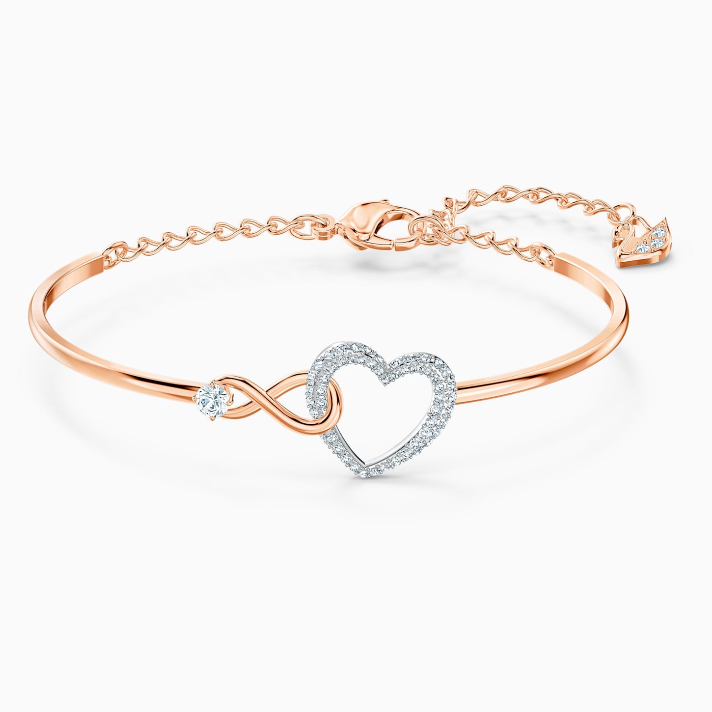 Swarovski Infinity heart armband