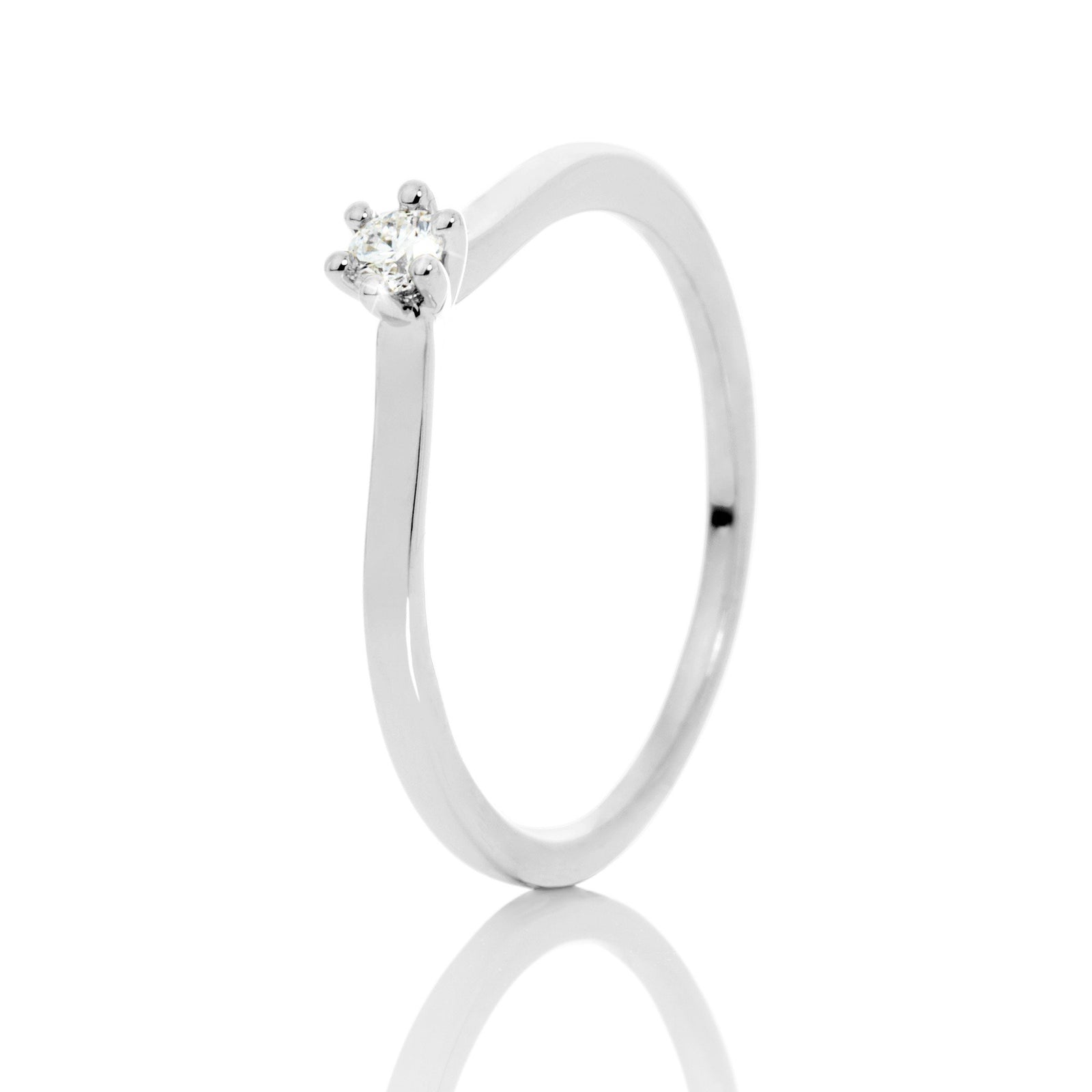 Demantshringur hvítagull