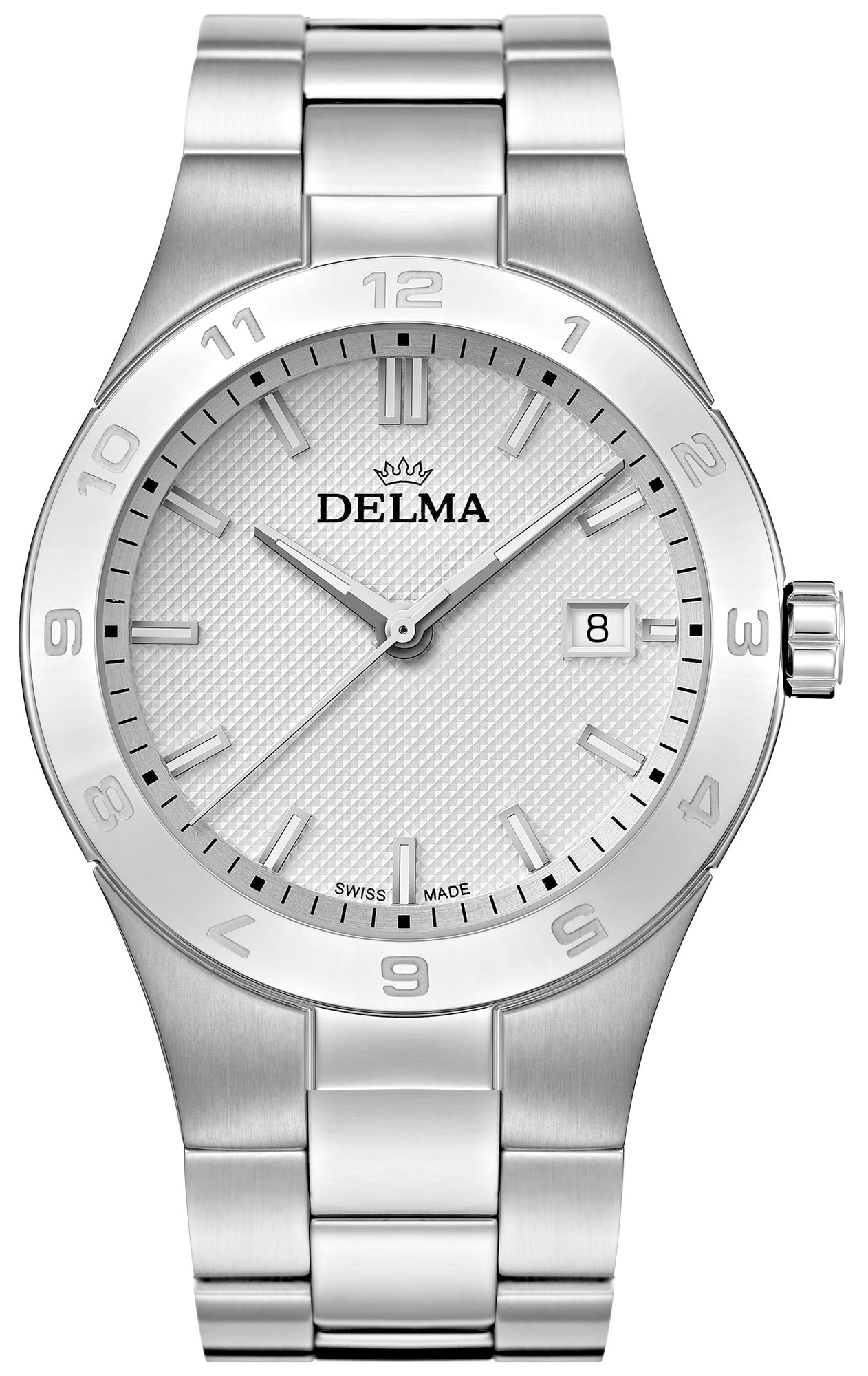 Delma Rialto, stál, hvítt 42mm