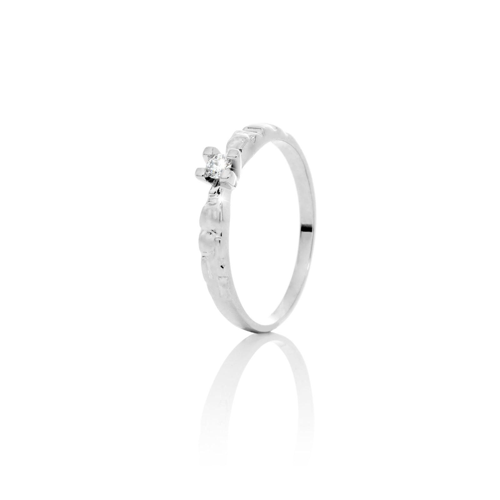 Demantshringur hvítagull