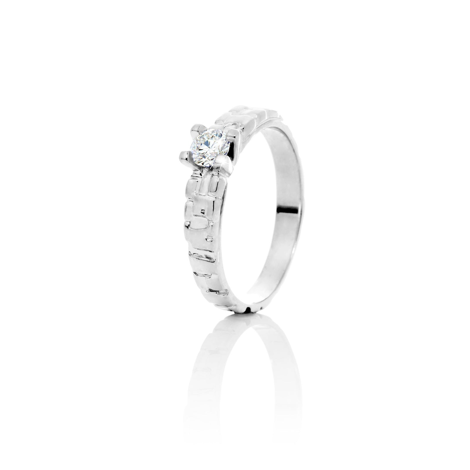 Demantshringur hvítagull